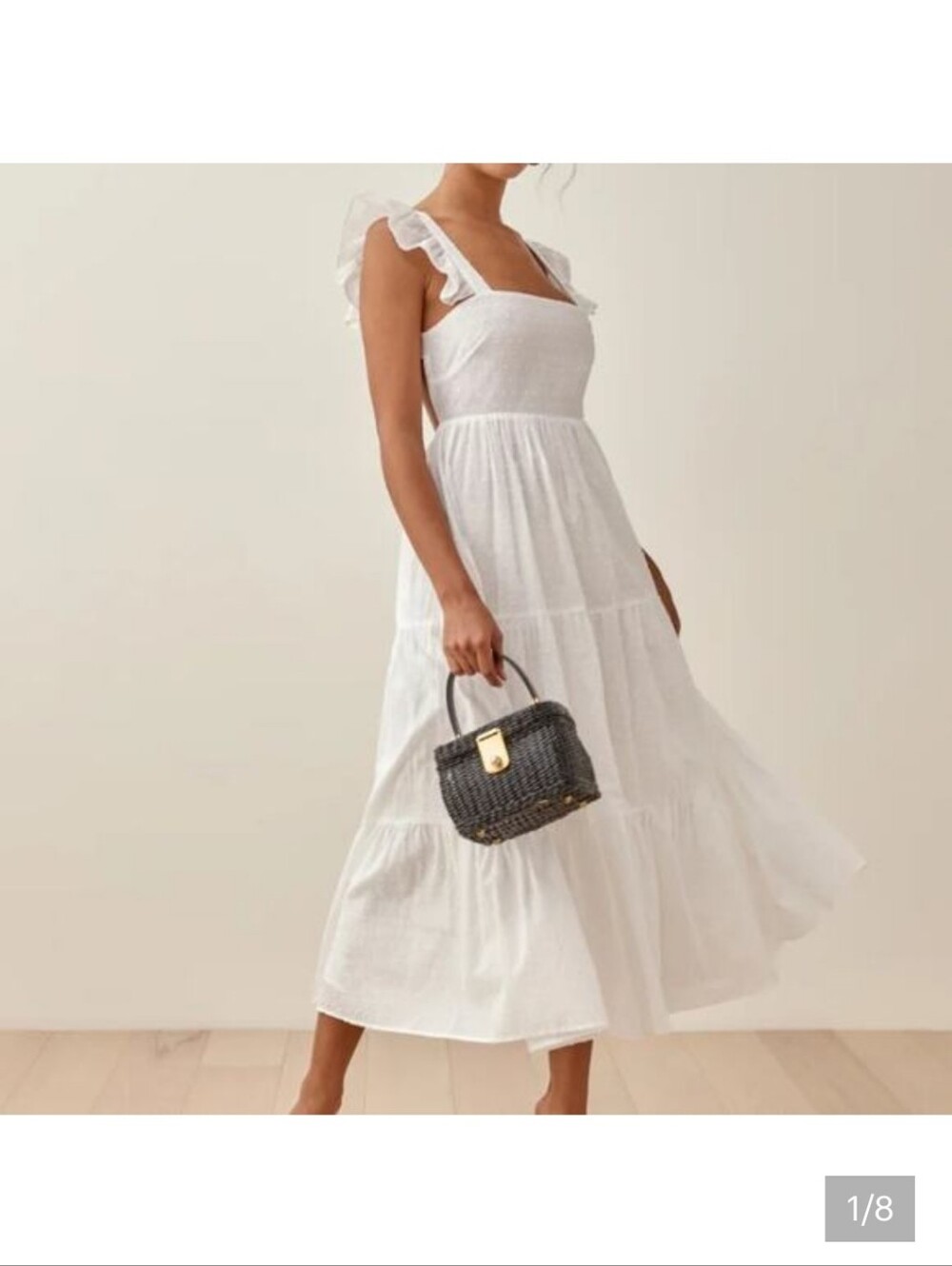Reformation Hartford Sundress Open Back With Tie Dress